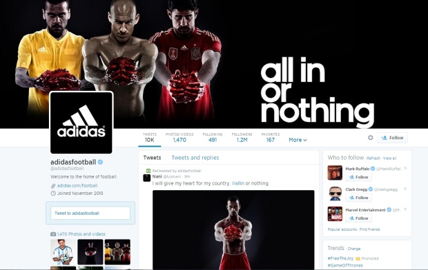 Adidas 'All In Or Nothing' Campaign – Digital Communications Fashion