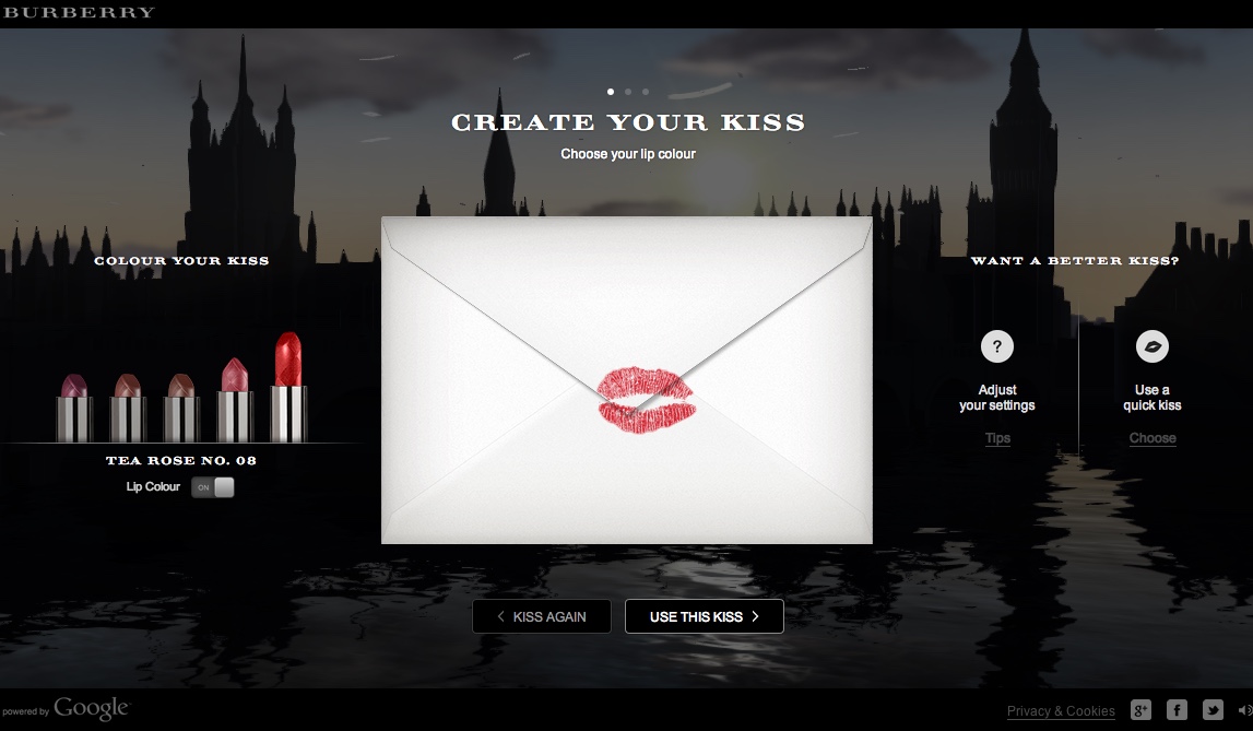 Burberry Kisses Campaign – Digital 